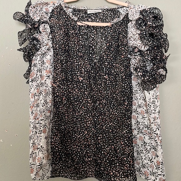 Ulla Johnson silk floral blouse - Picture 2 of 9